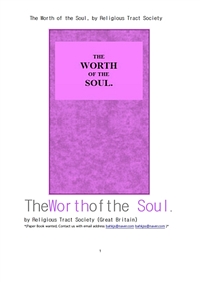 기독교 정신의 가치 (The Worth of the Soul, by Religious Tract Society) (커버이미지)