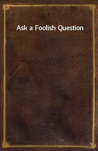 Ask a Foolish Question (커버이미지)