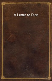 A Letter to Dion (커버이미지)