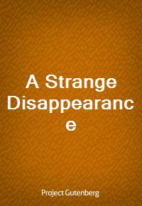 A Strange Disappearance (커버이미지)