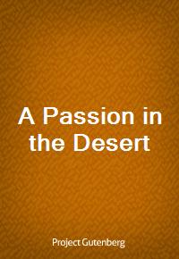 A Passion in the Desert (커버이미지)