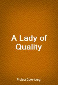 A Lady of Quality (커버이미지)