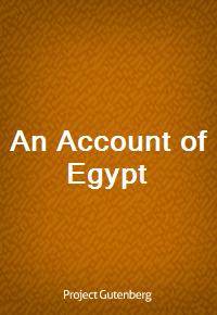 An Account of Egypt (커버이미지)