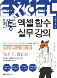 회사에서 바로 통하는 엑셀 함수 실무 강의 - 실무형 프로젝트 활용서 (커버이미지)