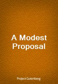 A Modest Proposal (커버이미지)